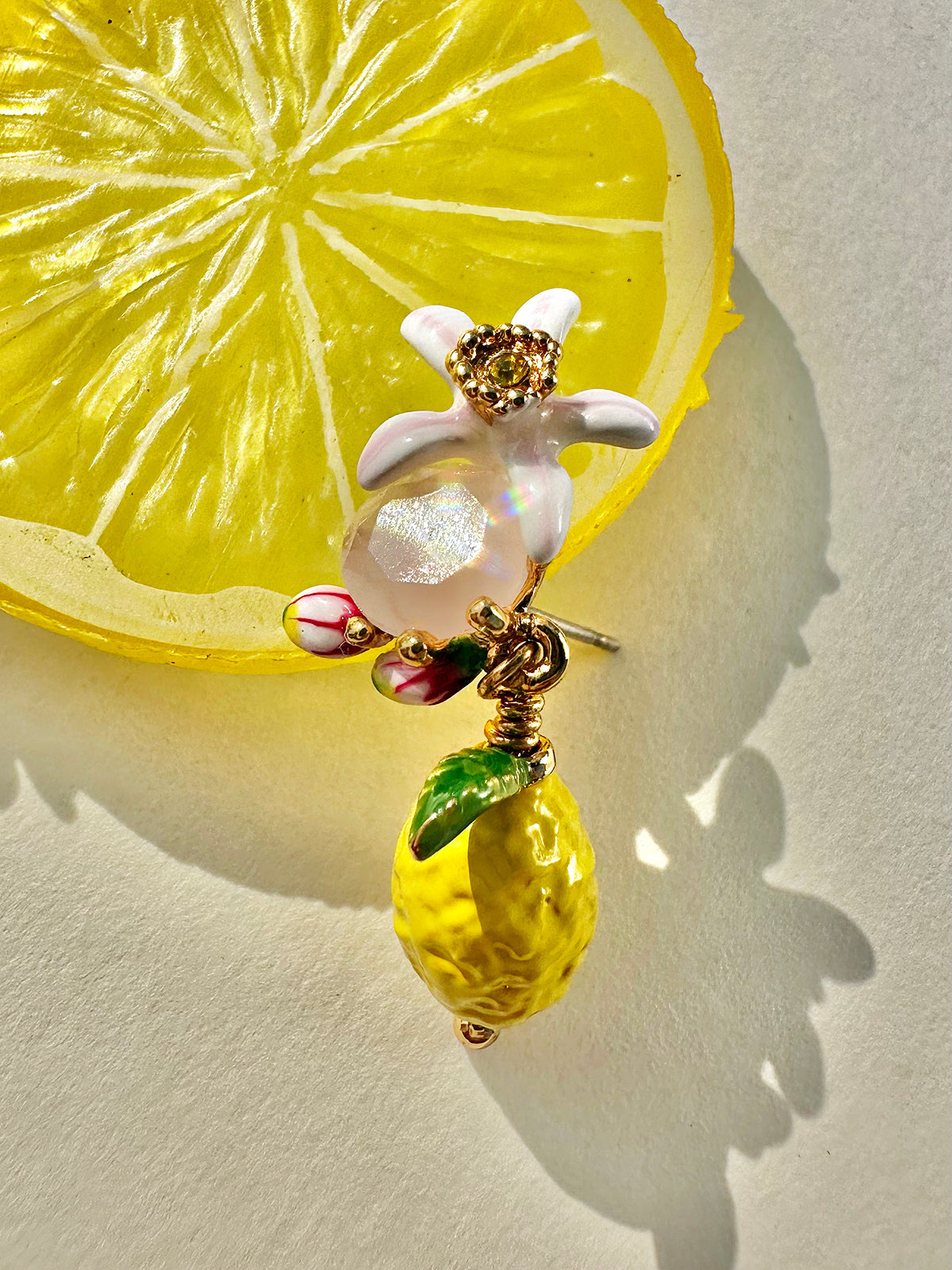 VALÉN — Floral & Lemon Charm Studs