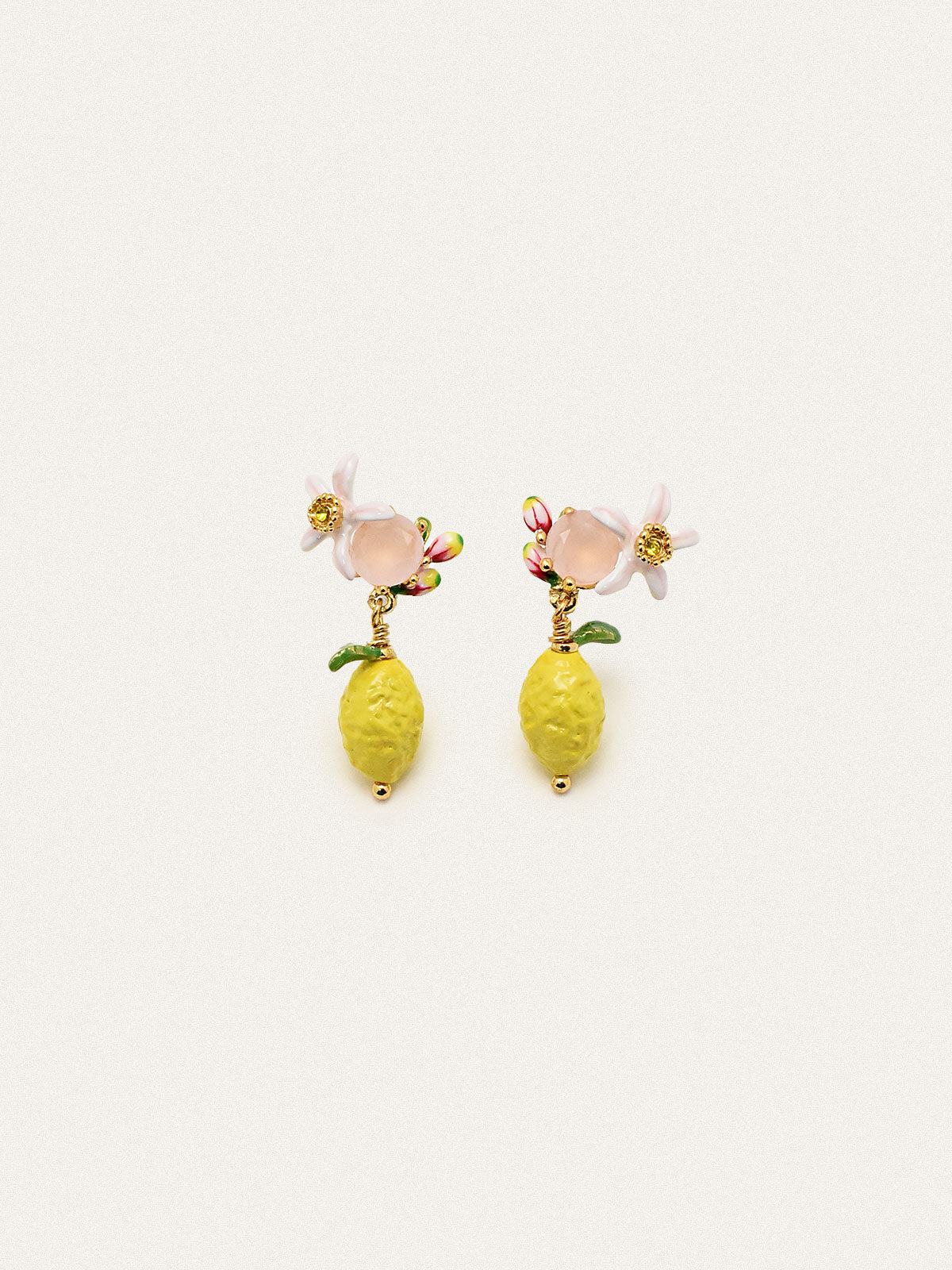 VALÉN — Floral & Lemon Charm Studs
