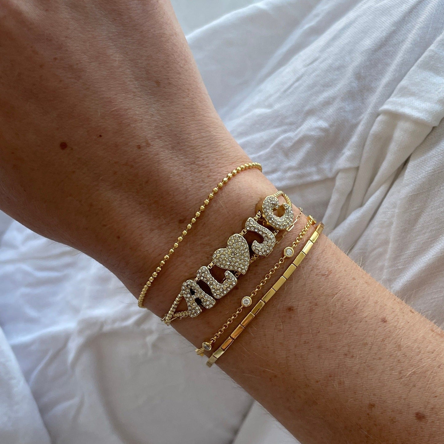 ALÉN — Sparkle Personalized Bubble Bracelet