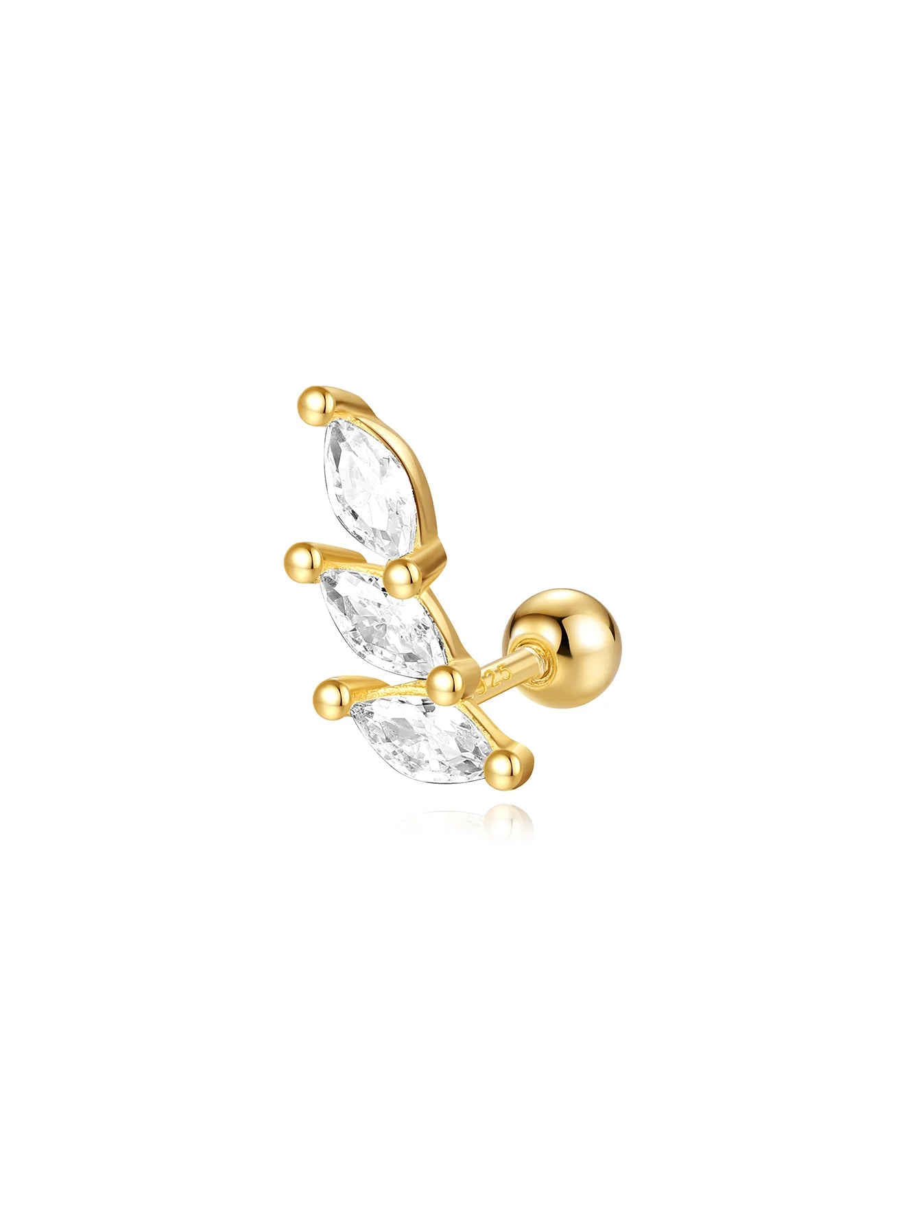 925 Sterling Silver Tassel Butterfly Pendant Zircon Earrings Series