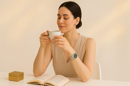 A moment of calm, framed in gold.