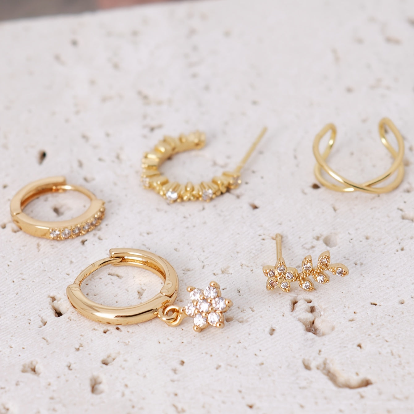 ✨ Valén 5pcs Elegant Women’s Earring Set ✨