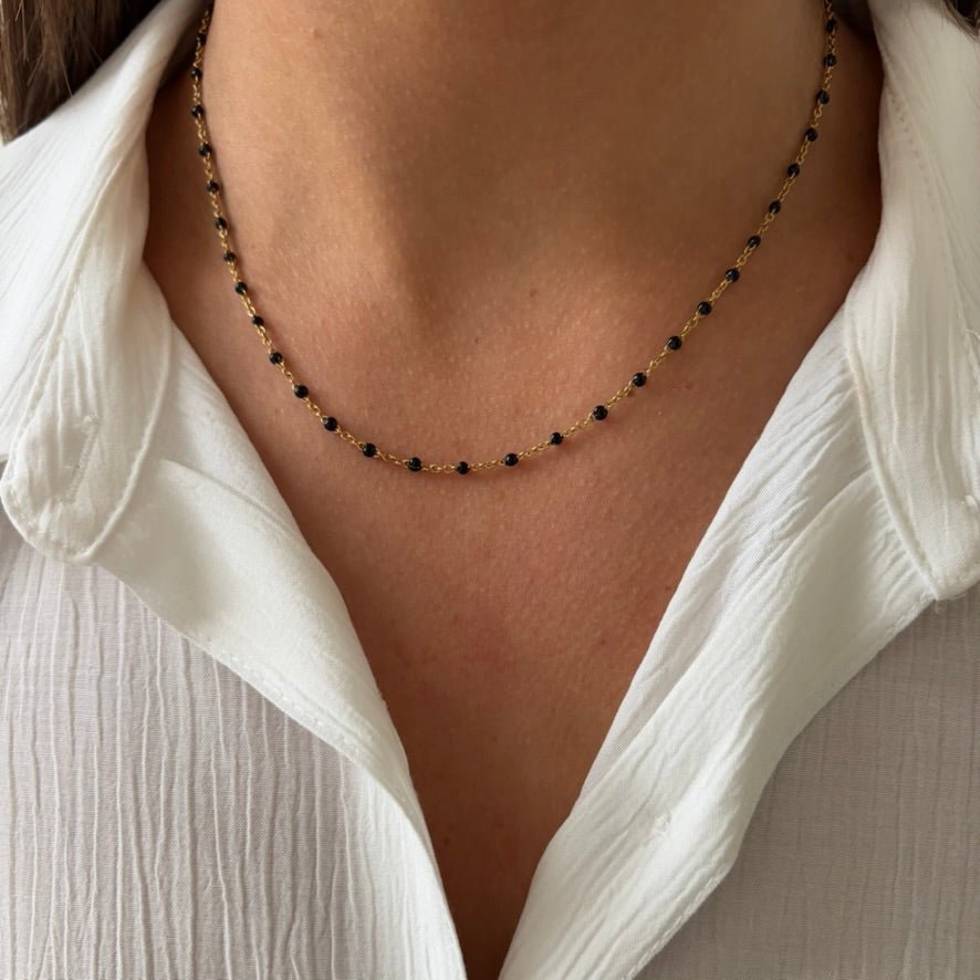 Base Black Dots Necklace