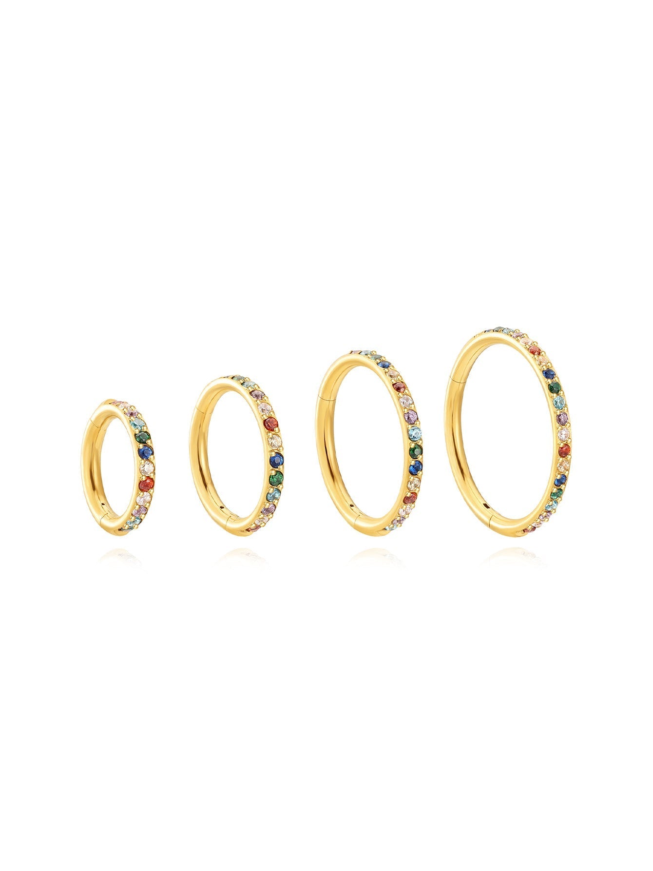 G23 Titanium Waterproof Colourful Cartilage Hoop
