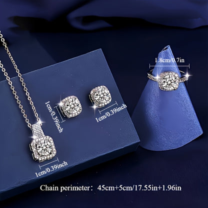 💎 Valén | 3pcs Elegant Moissanite Jewelry Set 💎