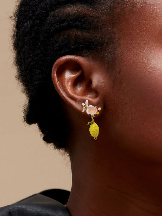 VALÉN — Floral & Lemon Charm Studs