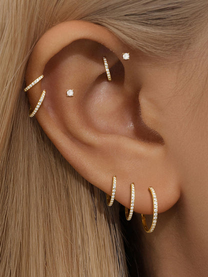 G23 Titanium Waterproof Multiple Sizes Cartilage Hoop