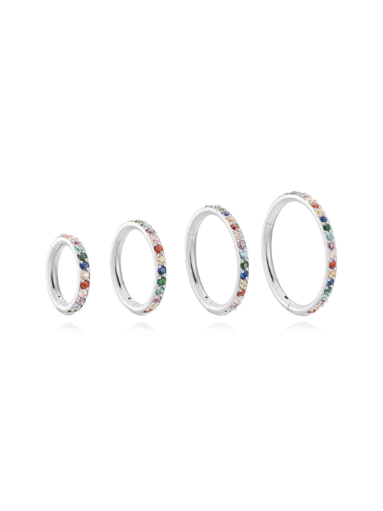 G23 Titanium Waterproof Colourful Cartilage Hoop