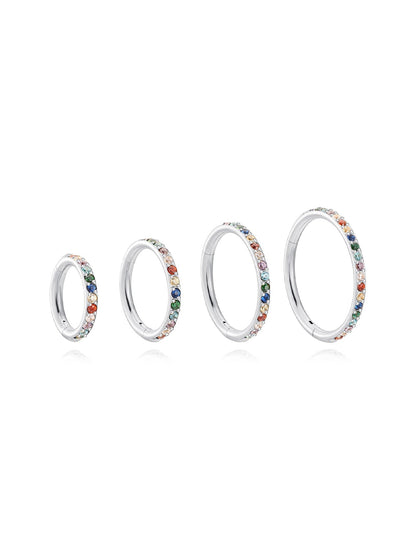 G23 Titanium Waterproof Colourful Cartilage Hoop