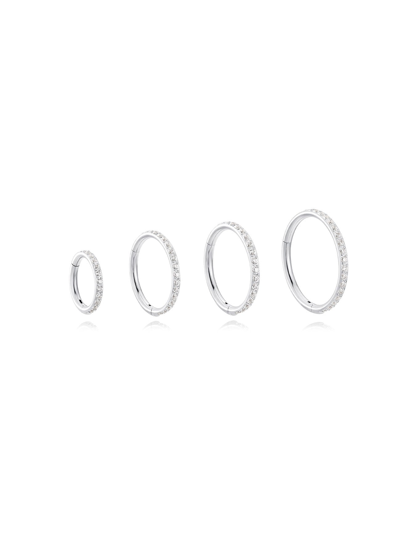 G23 Titanium Waterproof Multiple Sizes Cartilage Hoop