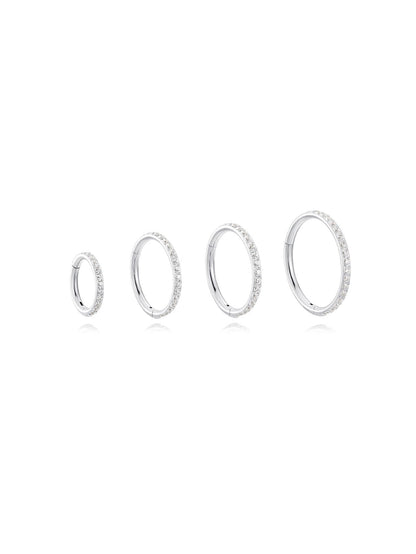 G23 Titanium Waterproof Multiple Sizes Cartilage Hoop