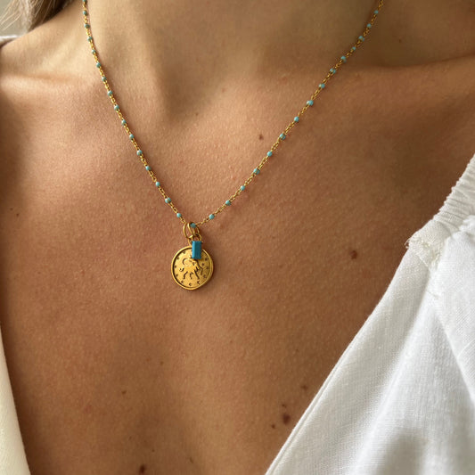 Base Aqua Dots Necklace