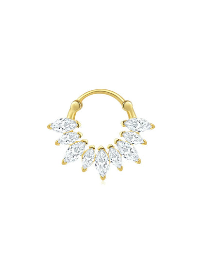 925 Sterling Silver Waterproof Butterfly Flower Zircon All Match Earring Set