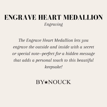 DYO Engrave Heart Medallion