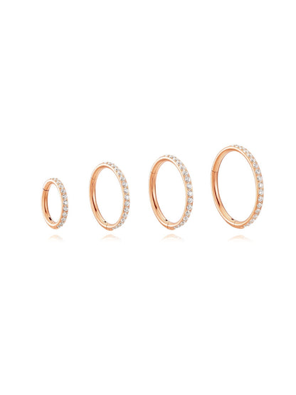 G23 Titanium Waterproof Multiple Sizes Cartilage Hoop