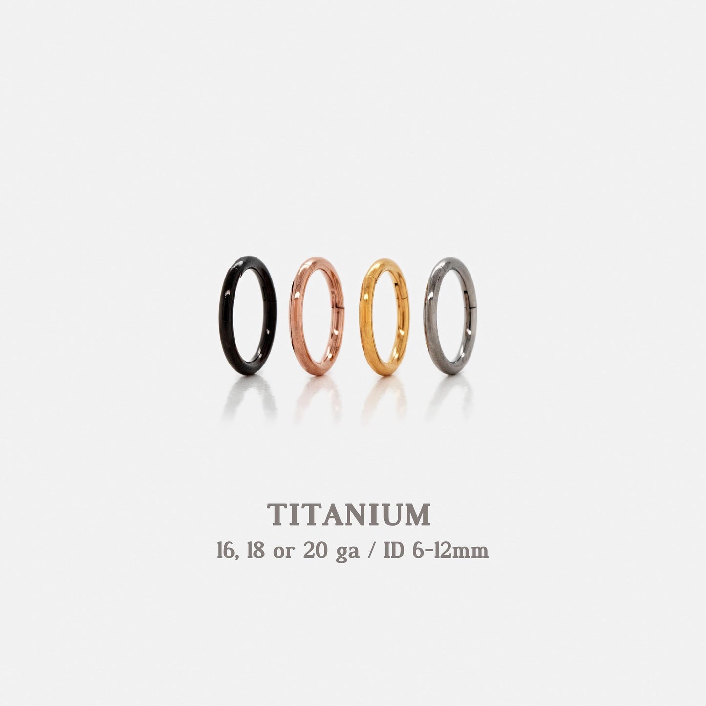 G23 Titanium Waterproof Round Earring or Nose Ring