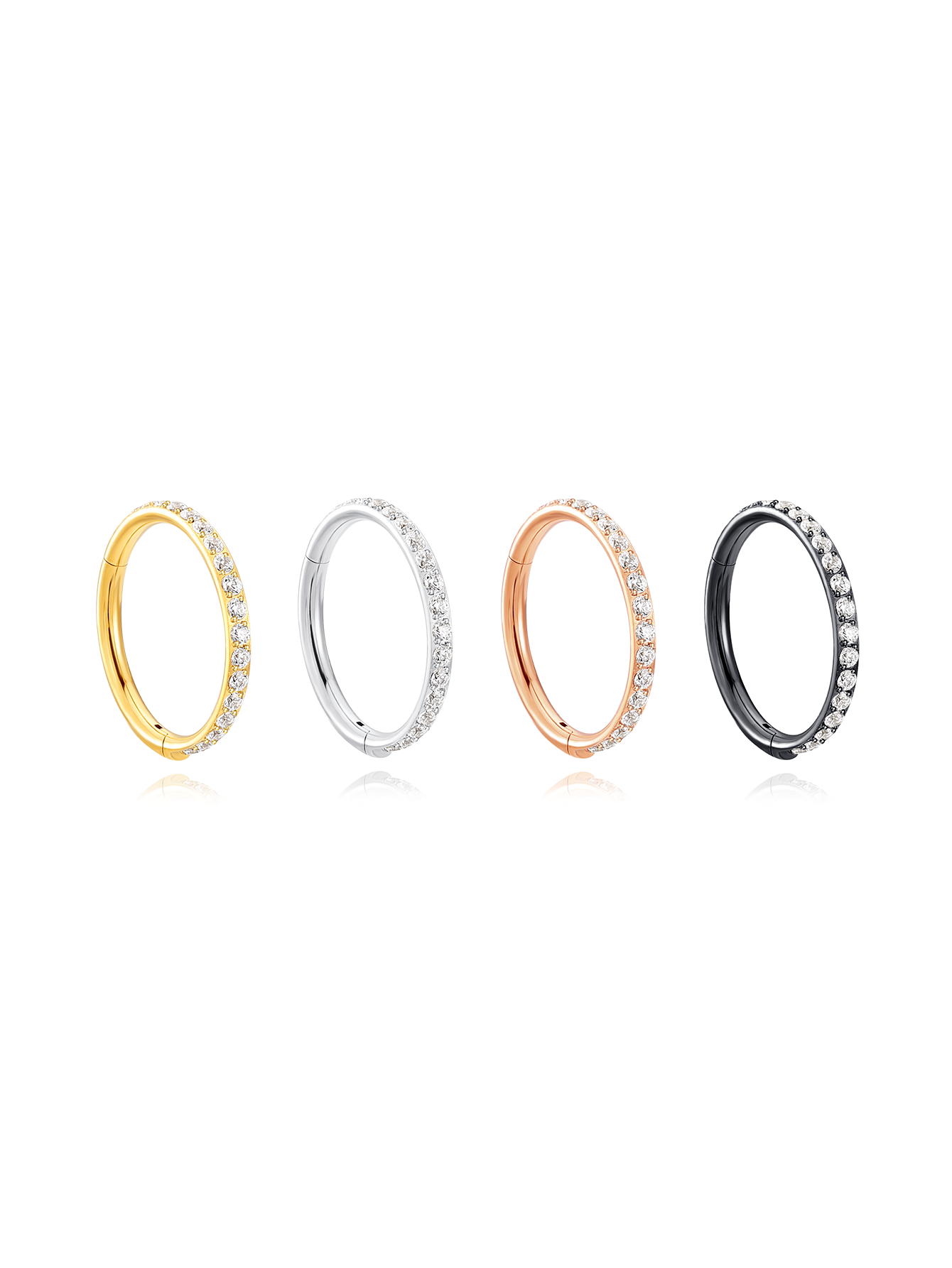 G23 Titanium Waterproof Multiple Sizes Cartilage Hoop