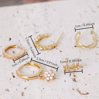 ✨ Valén 5pcs Elegant Women’s Earring Set ✨