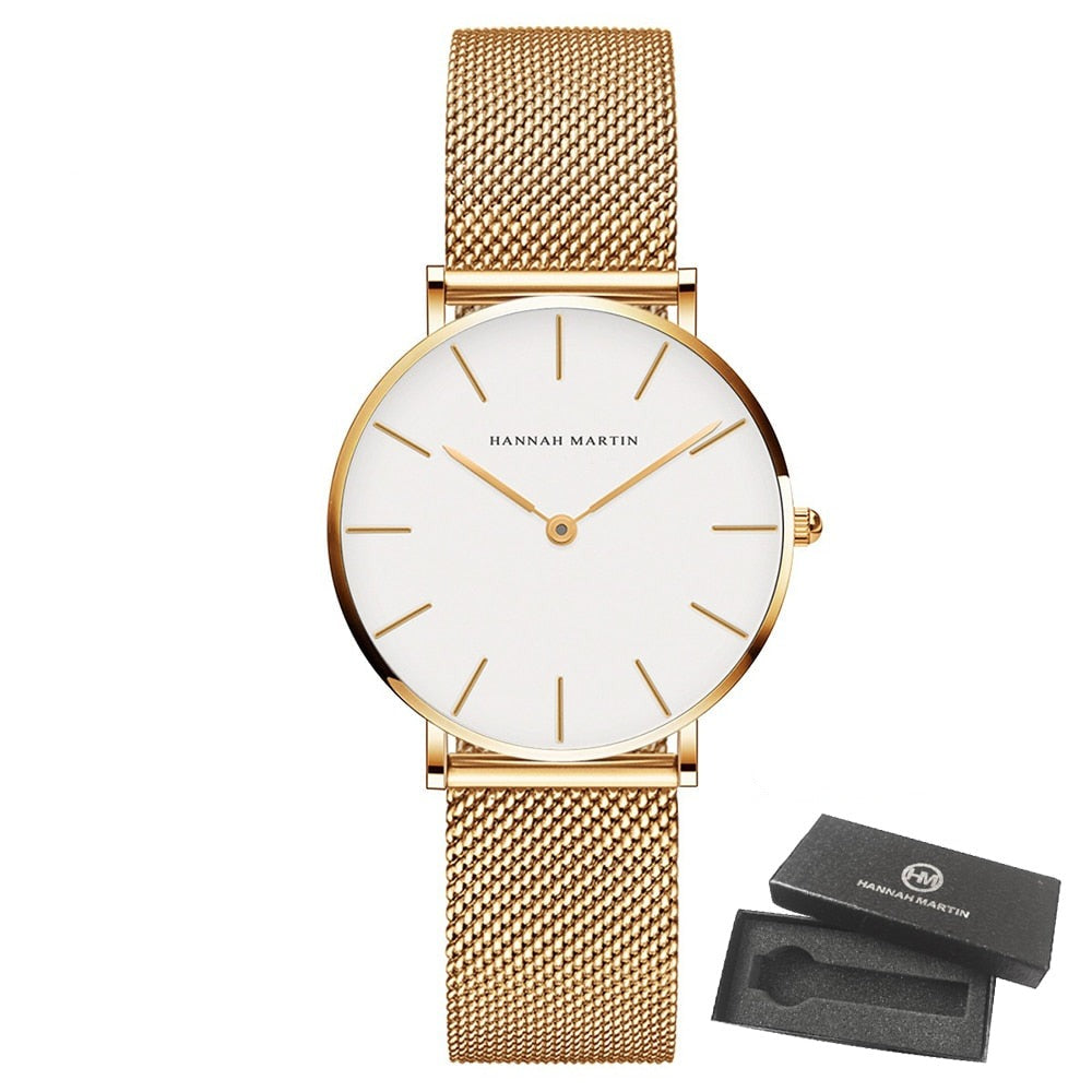 Waterproof Stainless Steel Women's Watch, 36mm