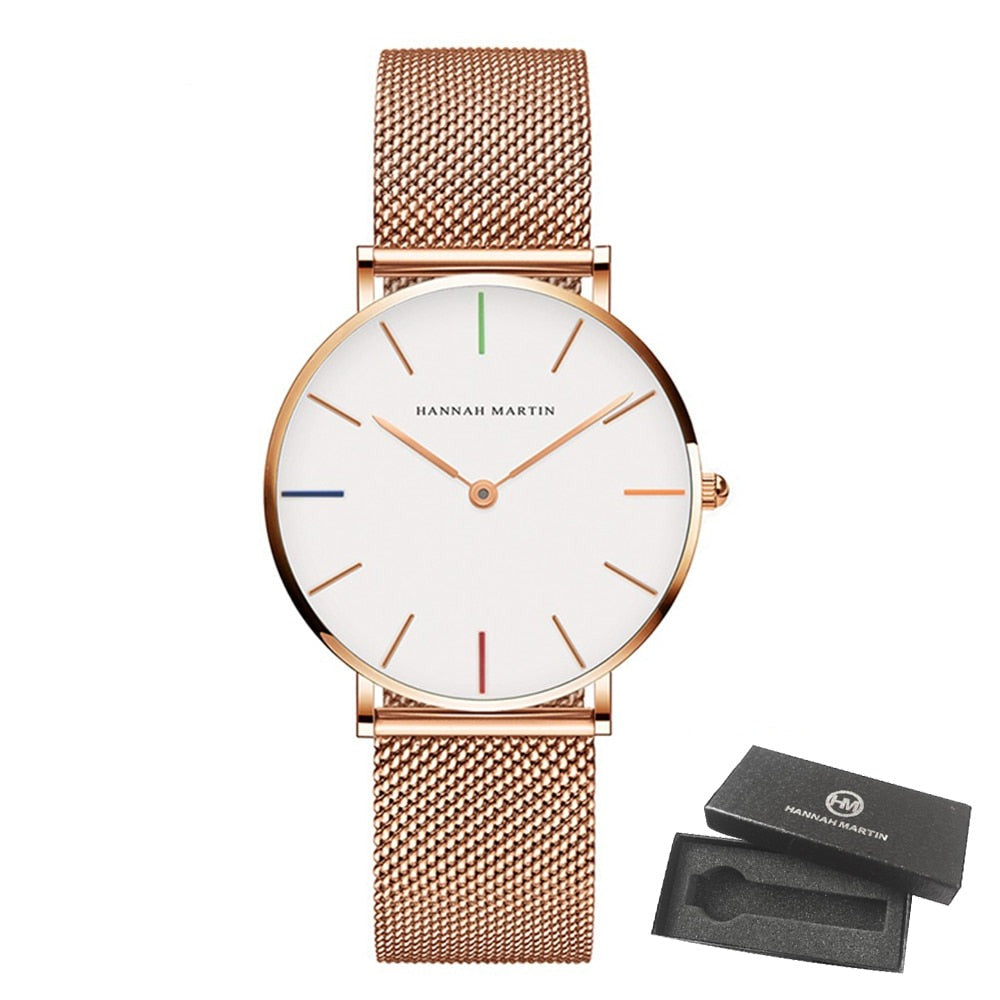 Waterproof Stainless Steel Women's Watch, 36mm