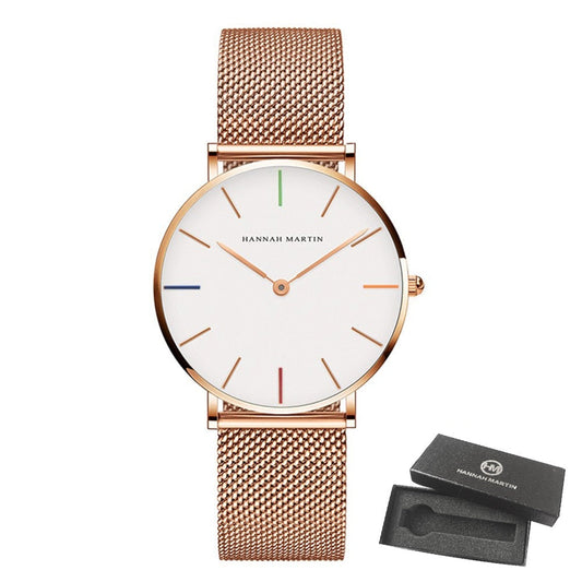 Waterproof Stainless Steel Women's Watch, 36mm