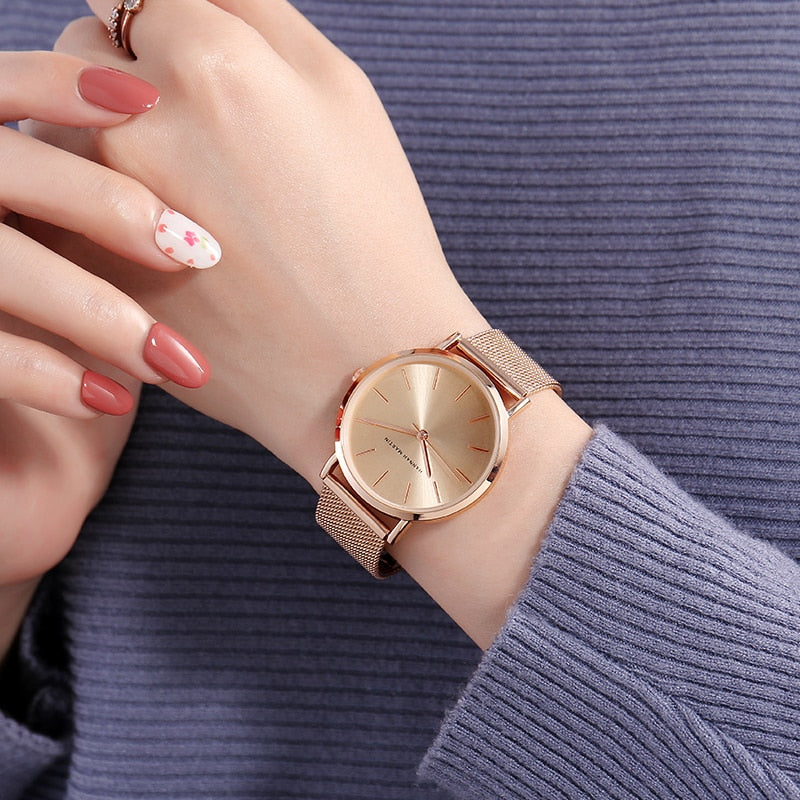 Elegant Women's Quartz Watch with 3Bar Water Resistance