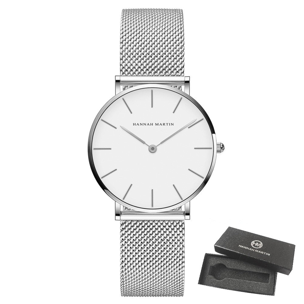 Waterproof Stainless Steel Women's Watch, 36mm
