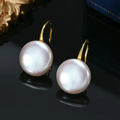 Valén – Natural Freshwater Baroque Pearl Earrings 11-13mm, 925 Sterling Silver
