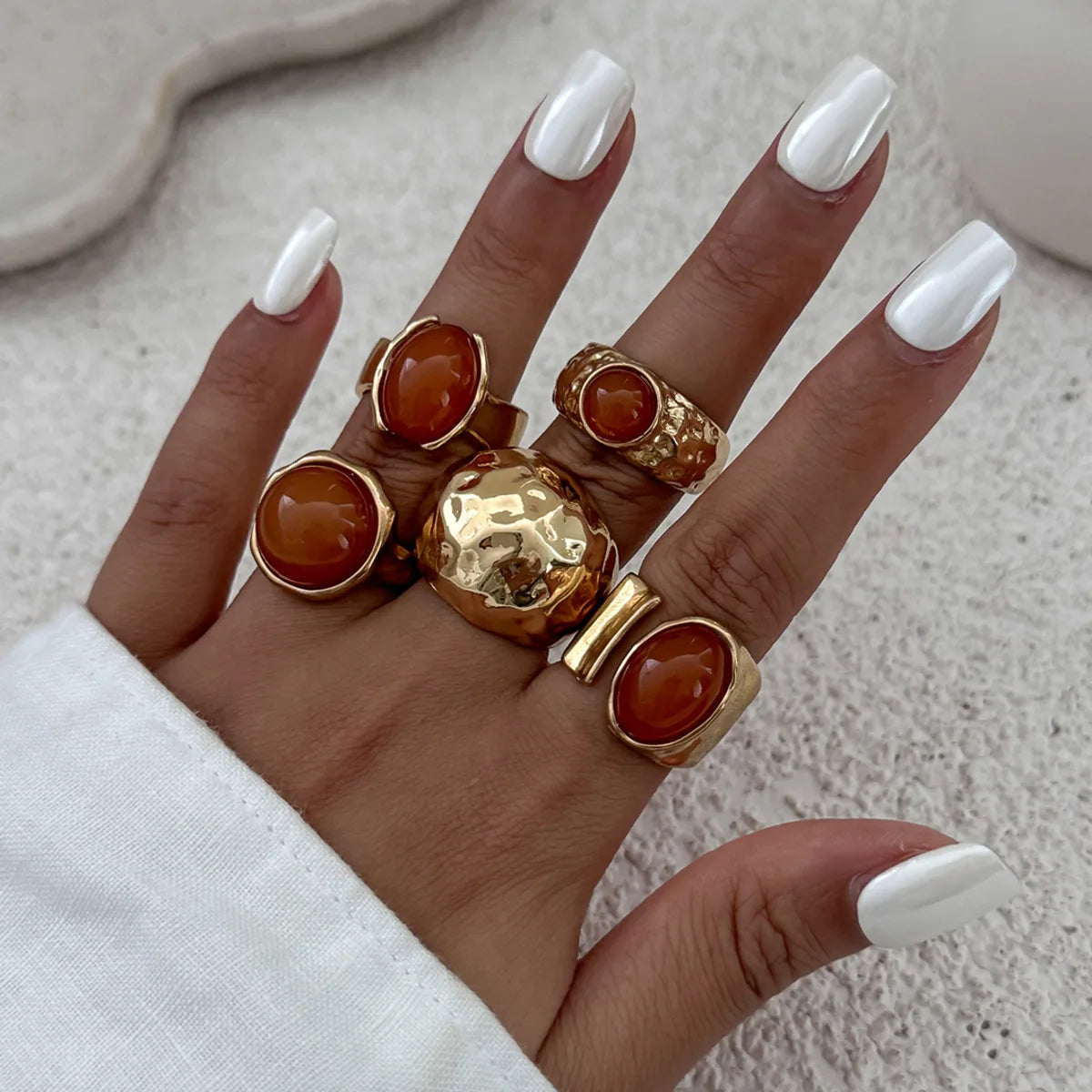 Valén – Bold Luxury in 5 Adjustable Rhinestone Rings