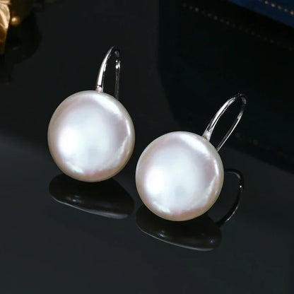 Valén – Natural Freshwater Baroque Pearl Earrings 11-13mm, 925 Sterling Silver