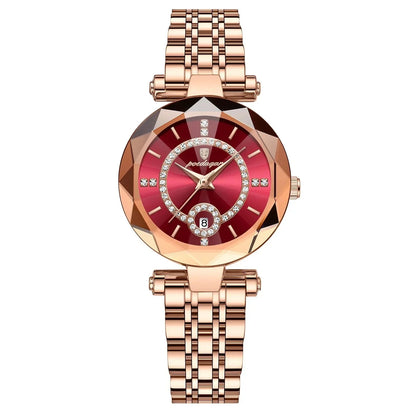 Luxury Women's Diamond-Studded Quartz Watch
