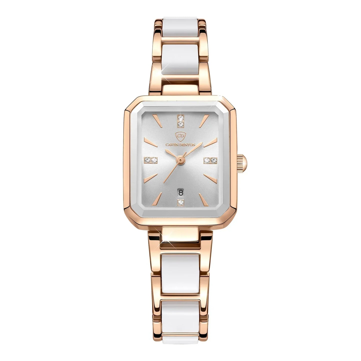 Elegant Ceramic Women's Watch with Scratch-Resistant Glass