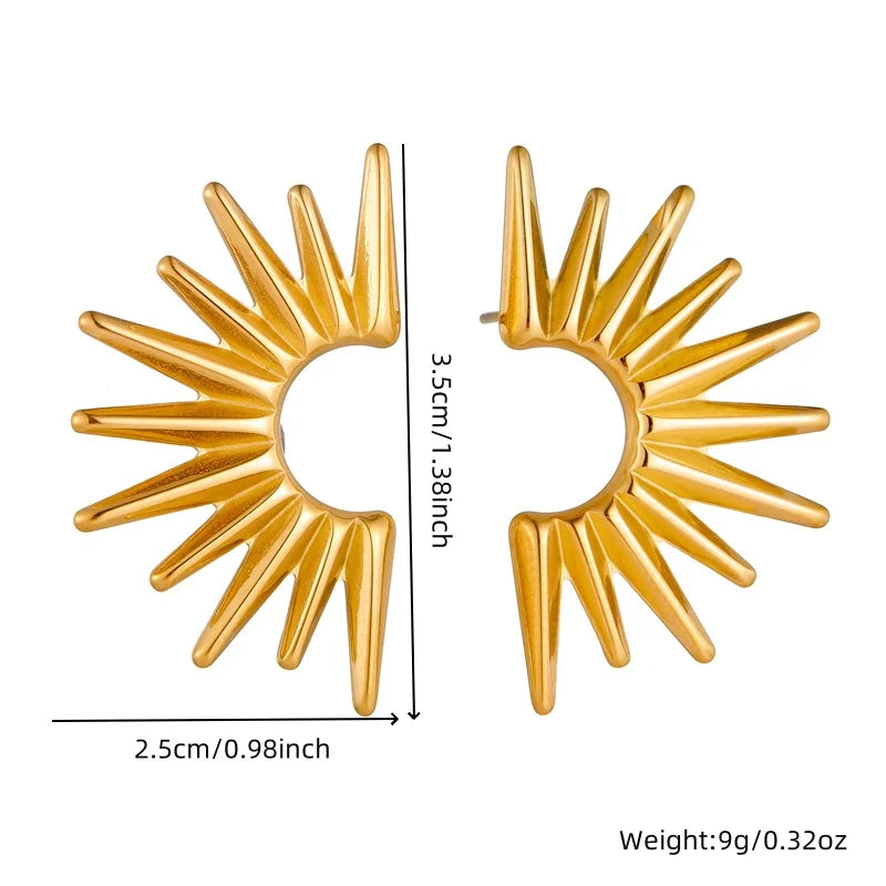 VALÉN — Modern Fan & Square Pearl Earring