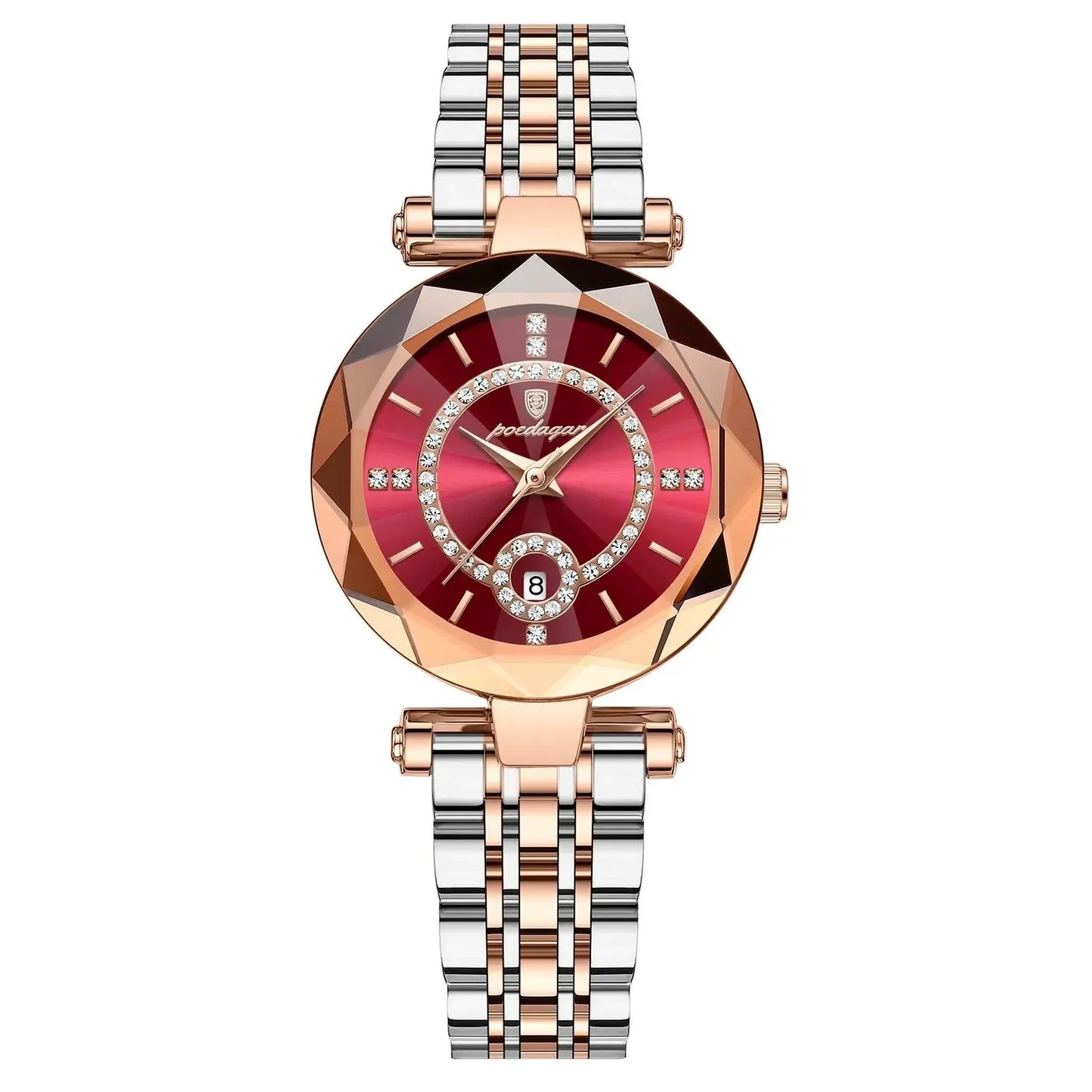 Luxury Women's Diamond-Studded Quartz Watch