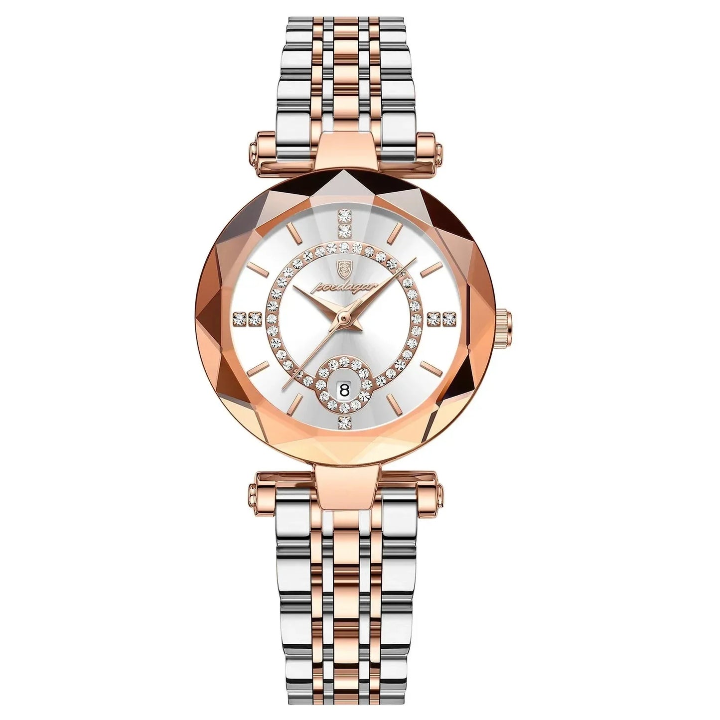 Luxury Women's Diamond-Studded Quartz Watch