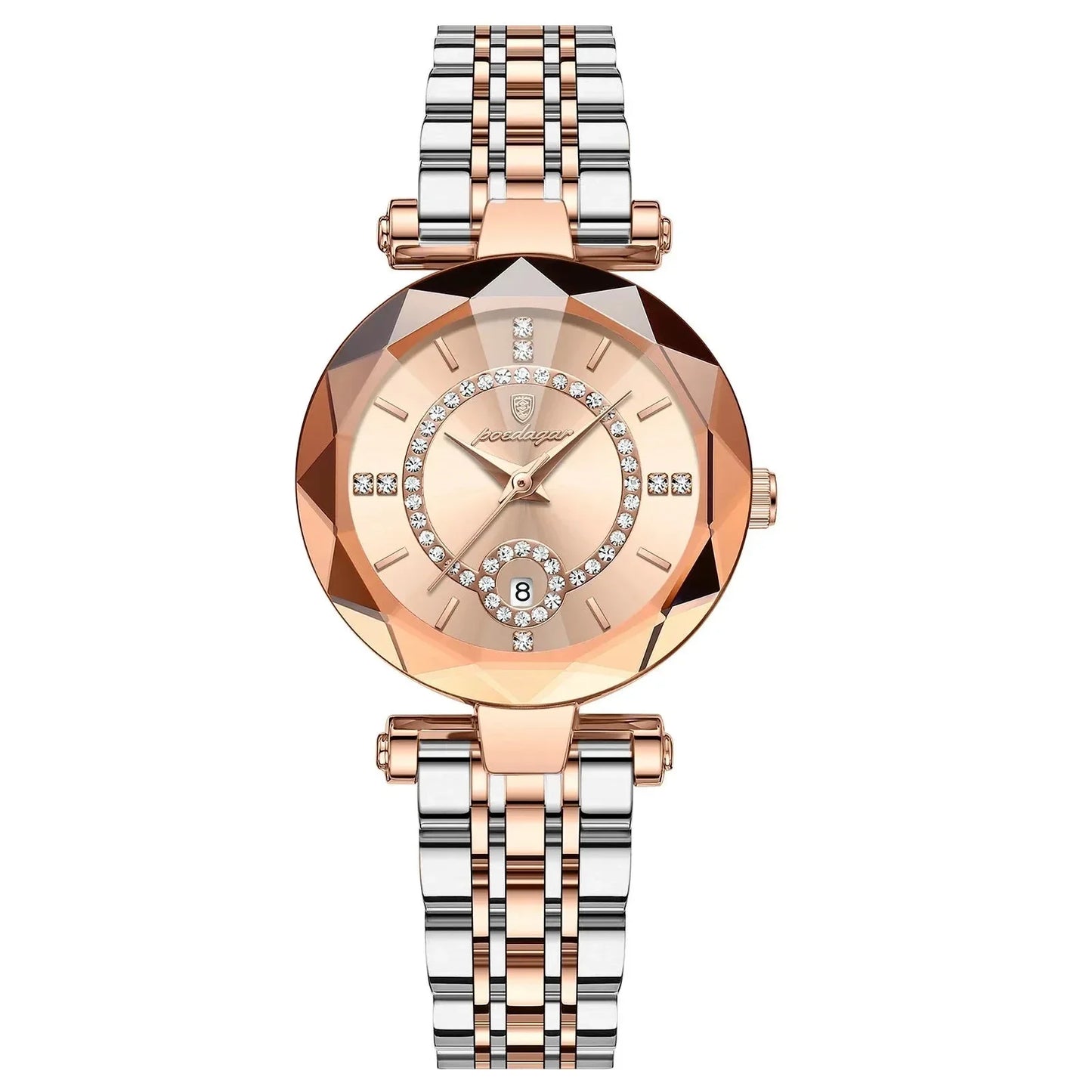 Luxury Women's Diamond-Studded Quartz Watch