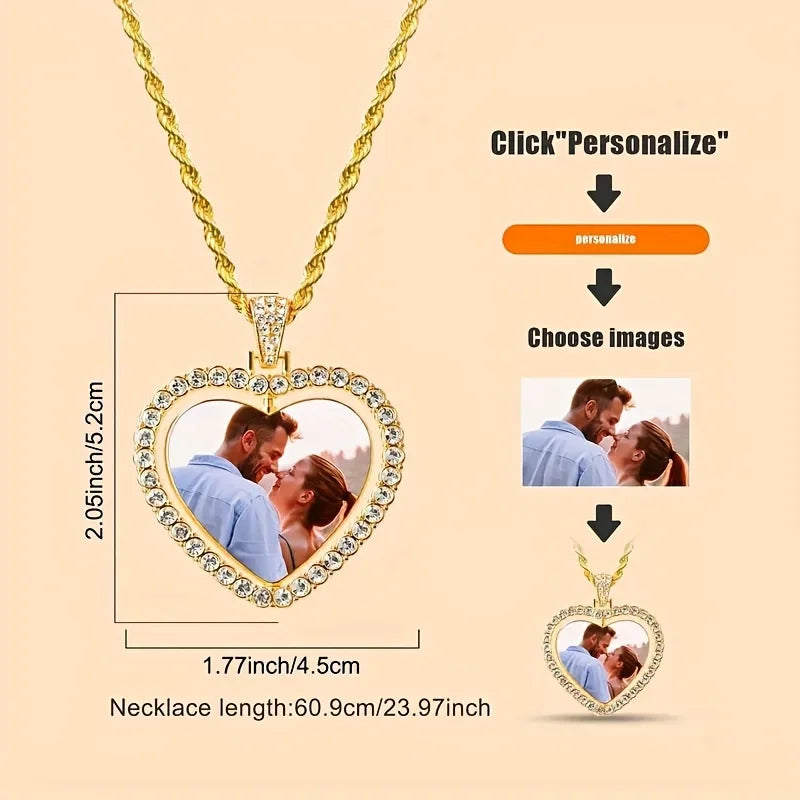 Valén | Personalized Two-Photo Luxury Necklace