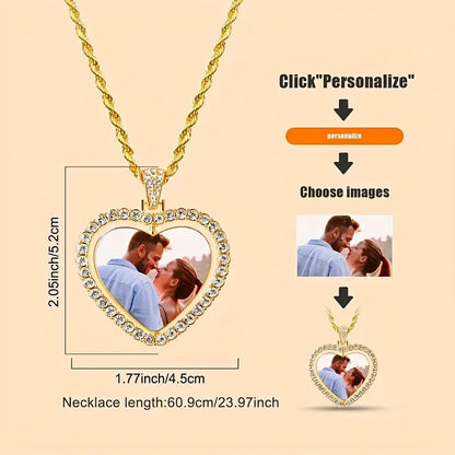 Valén | Personalized Two-Photo Luxury Necklace