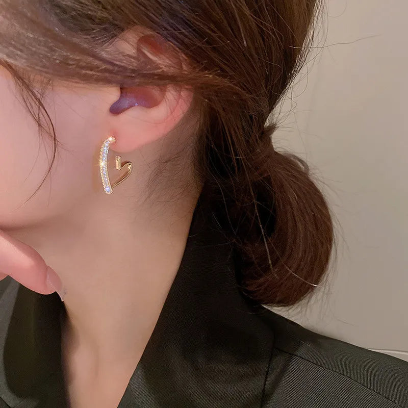 VALÉN — Heartline 925 Crystal Hoops