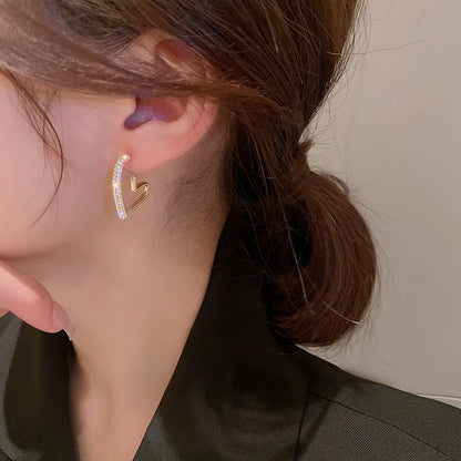 VALÉN — Heartline 925 Crystal Hoops