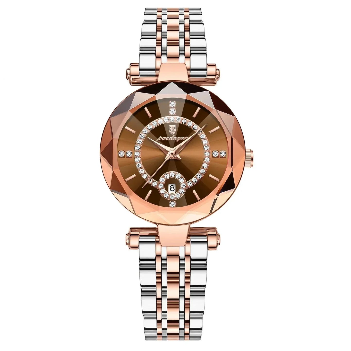 Luxury Women's Diamond-Studded Quartz Watch