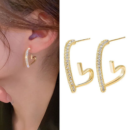 VALÉN — Heartline 925 Crystal Hoops