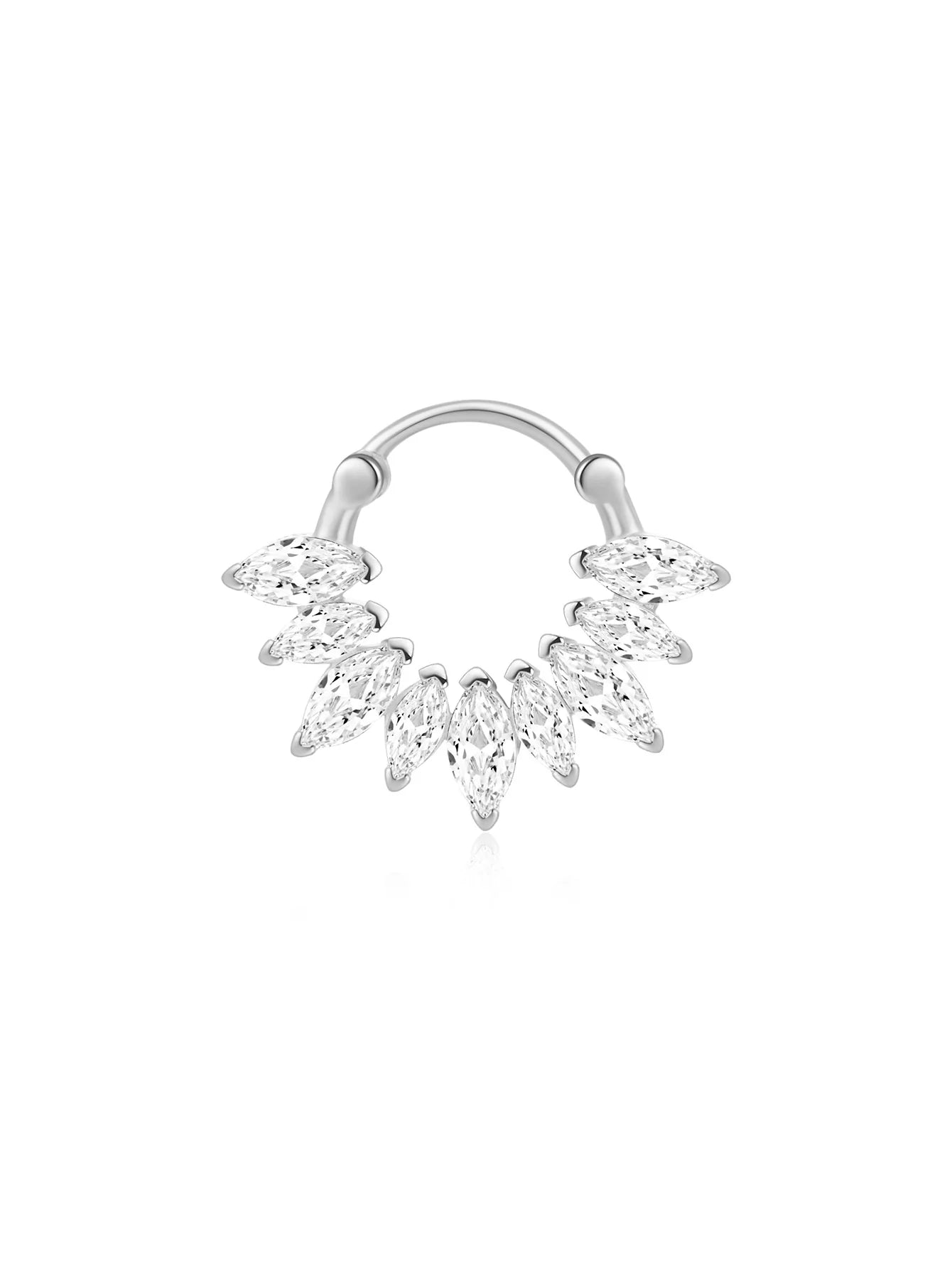 925 Sterling Silver Waterproof Butterfly Flower Zircon All Match Earring Set