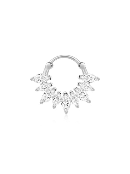 925 Sterling Silver Waterproof Butterfly Flower Zircon All Match Earring Set