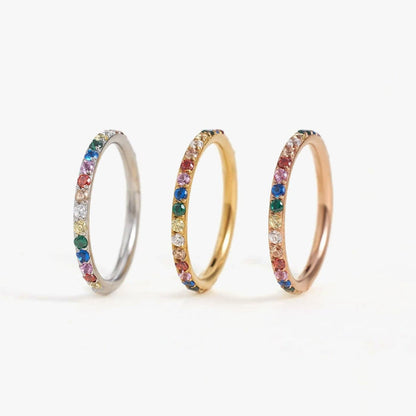 G23 Titanium Waterproof Colourful Cartilage Hoop