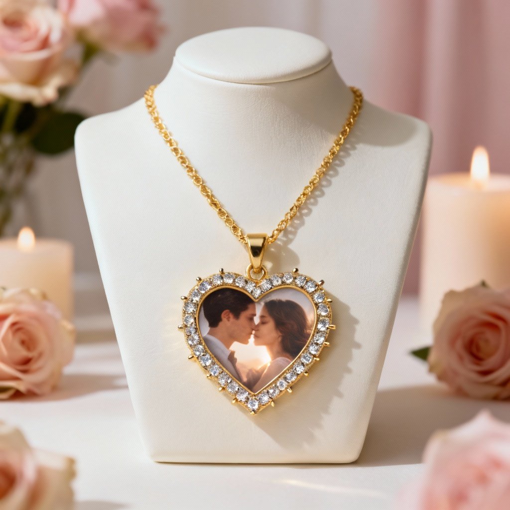 Valén | Personalized Two-Photo Luxury Necklace