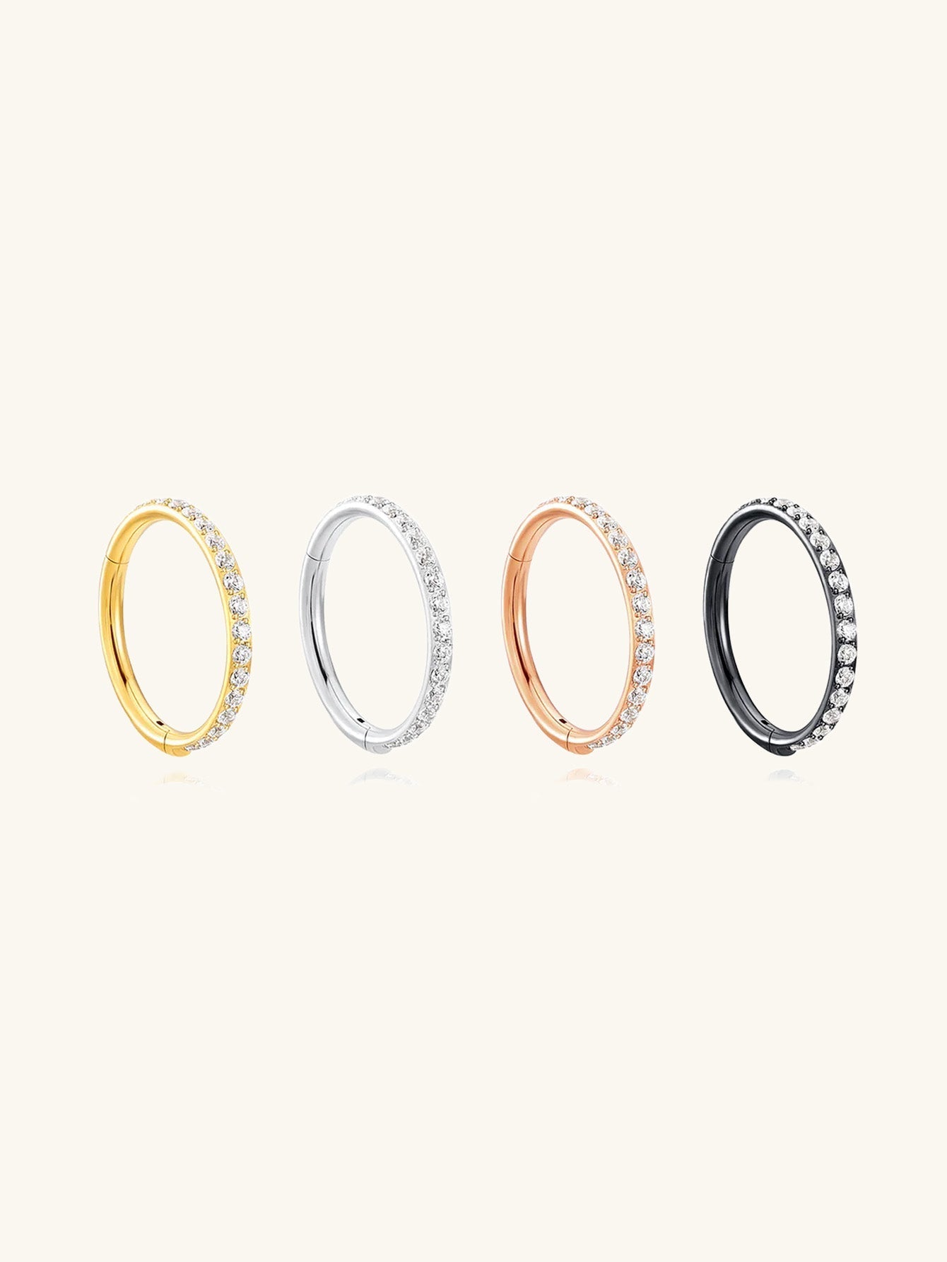 G23 Titanium Waterproof Multiple Sizes Cartilage Hoop