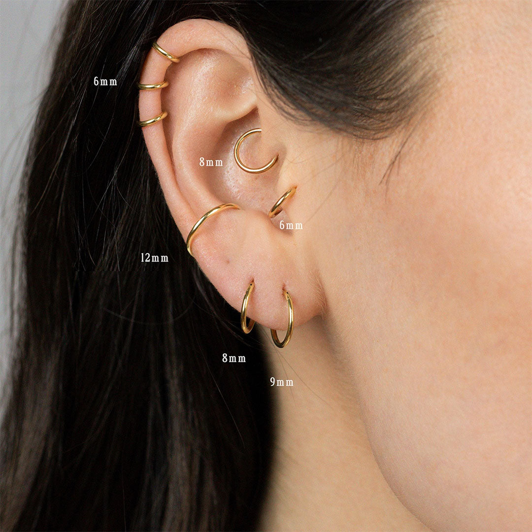 G23 Titanium Waterproof Round Earring or Nose Ring