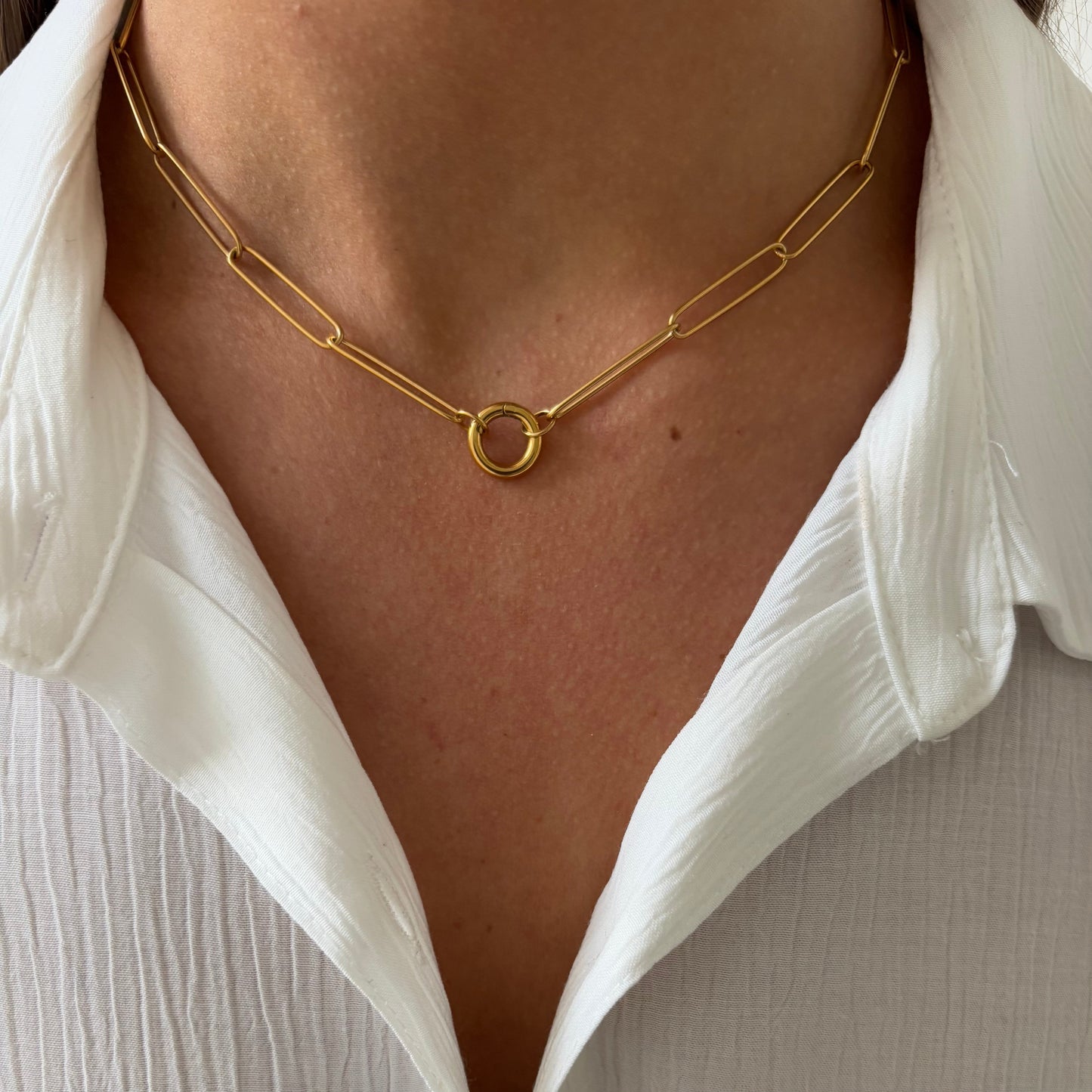 Base Big Oval Necklace