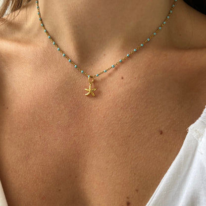 Base Aqua Dots Necklace
